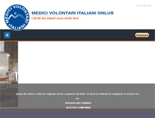 Tablet Screenshot of medicivolontaritaliani.org